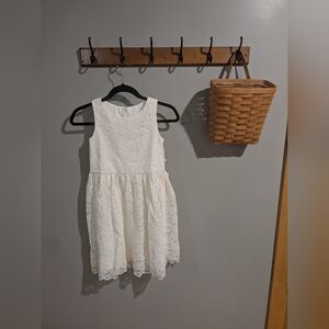 Elegant White Lace Kids Dress